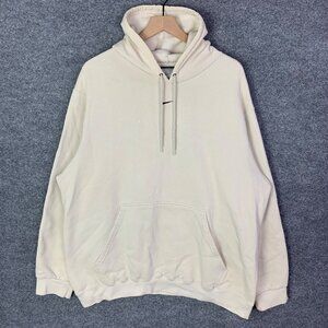 Vintage Nike 90’s Y2K Silver Tag Travis Scott center Swoosh‎ check TAN Hoodie